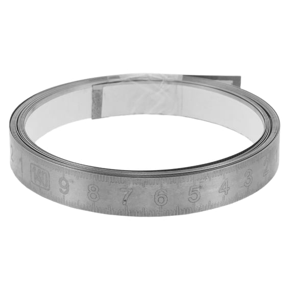 GETAJGHSD Metal Ruler with Self Adhesive Backing, Dual Scale Measuring Tape in Inches and Millimeters for Workshop and DIY Use