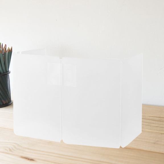 GETAJGHSD Self Standing White Sneeze Guard Board Desktop Barrier with Easy Tool Free Setup
