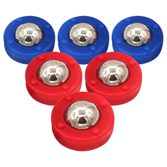 GETAJGHSD 6Pcs Assorted Color Shuffleboard Pucks Set for Tabletop Curling Games