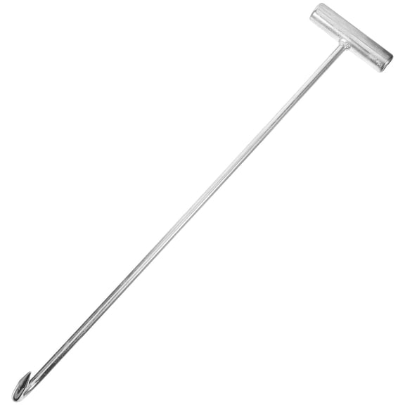 GETAJGHSD Heavy Duty Silver Iron Manhole Cover Lifting Tool for Outdoor