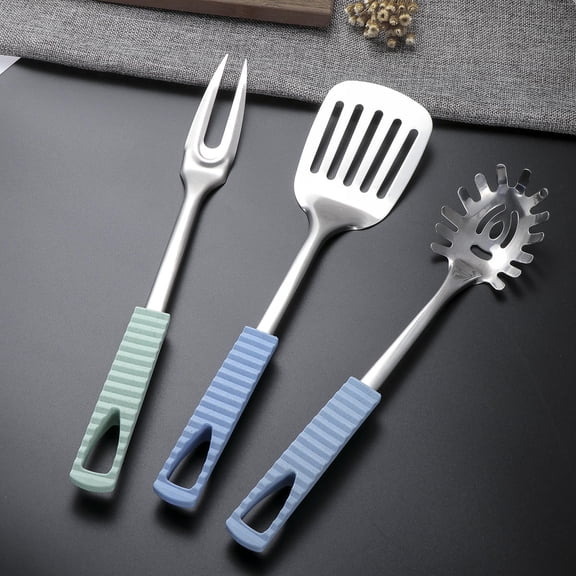 GETAJGHSD Stainless Steel Meat Fork with Brushed Handle for Kitchen Serving