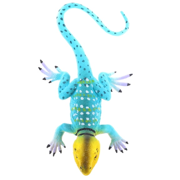 GETAJGHSD Lizard Accessories Desktop Lizard Statue Sky-Blue PVC 1 Piece