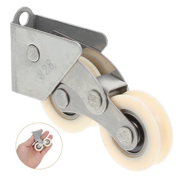 GETAJGHSD Sliding Door Roller Stainless Steel 1Pcs For Sliding Closet Door Floor Guide