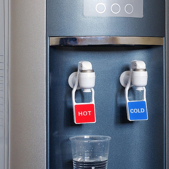 GETAJGHSD Smooth Acrylic Hot and Cold Indicator Label Sticker for Water Heaters and Faucet Signs