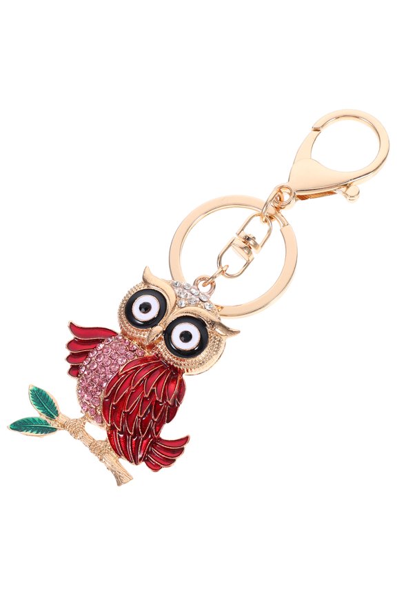 Sparkly Key Chain Owl Keychain Zinc Alloy Decoration 1Set for Fashion Accessory Everyday Use