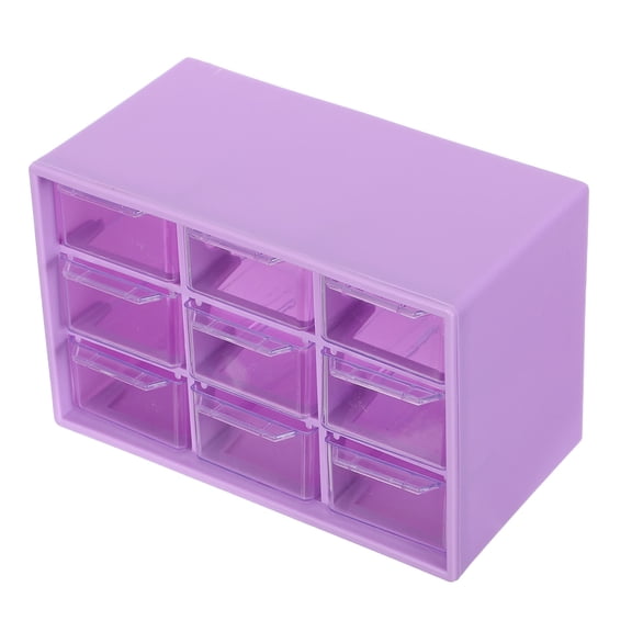 GETAJGHSD Stackable Modular Plastic Drawer Storage Box Purple for Jewelry Makeup and Craft Supplies