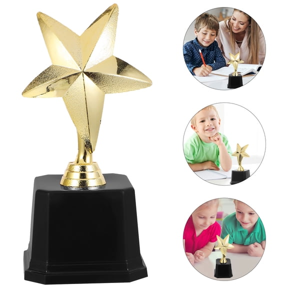 GETAJGHSD Star Trophy 1Pack Plastic Prop for All Ages Celebration Competitions 11.8x3.1x2.9in
