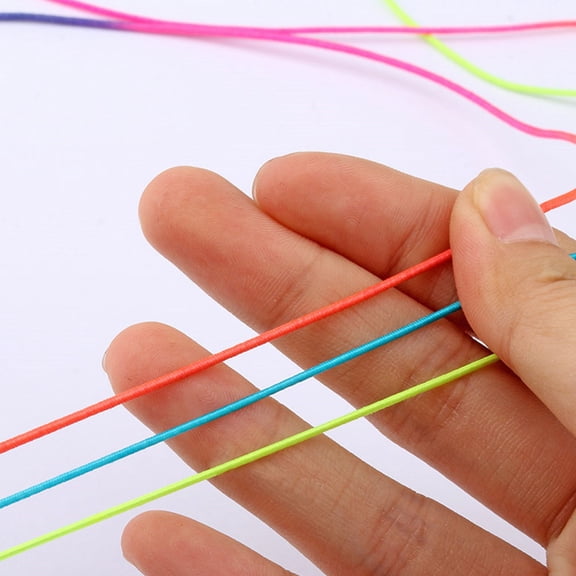 GETAJGHSD 1 Roll Jewellery Making Elastic Thread Polyester Multi-color DIY Beading Craftsmen Craft Projects