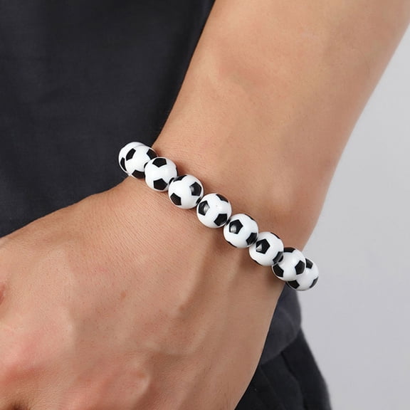 GETAJGHSD Team Bracelet Multi Colored Resin 1Set Sports Lovers Item for Daily Wearing for Fan Gear