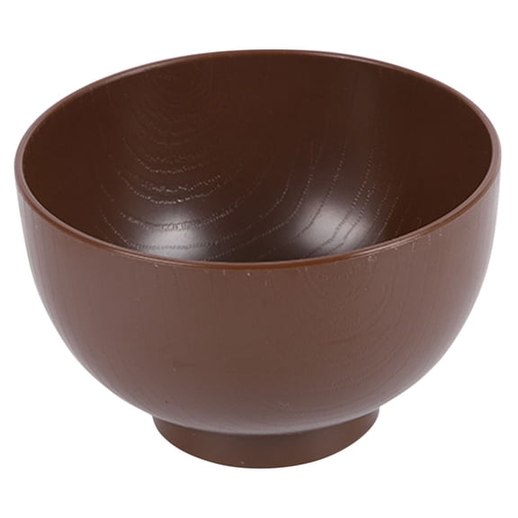 GETAJGHSD Japanese Soup Bowl Coffee Color with Non Slip Stable Base Heat Resistant Material