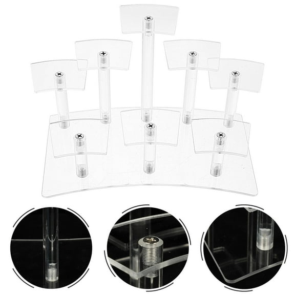 GETAJGHSD Transparent Acrylic Display Shelf for Figurines Models with Stable Structure