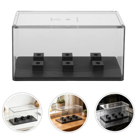 GETAJGHSD Transparent Acrylic Turntable Headshell Storage Case for Daily Use Vinyl Cartridge Organizer