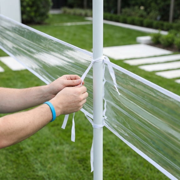 GETAJGHSD Transparent Easy Install Rain Gutter for Canopy Tents Waterproof Tent Drainage Accessory