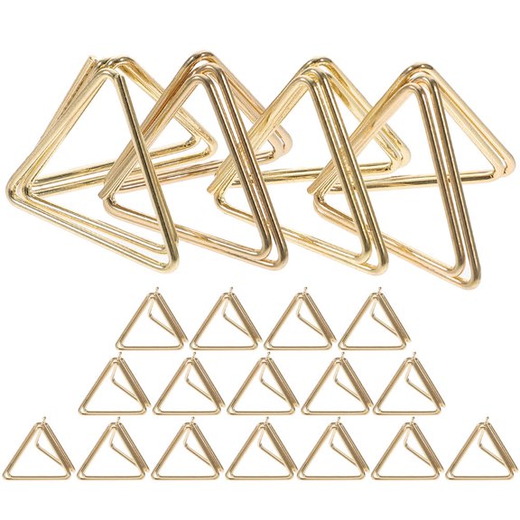 GETAJGHSD Triangle Paper Clips 20-Pack Mini Place Card Holders Decorative Memo Clips for Office and Home