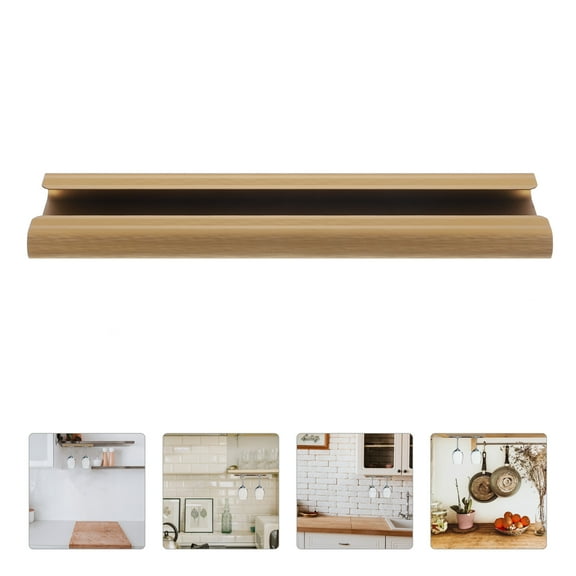 GETAJGHSD Under Shelf Wine Glass Rack Golden Stainless Steel Holder for Bar Counter and Kitchen