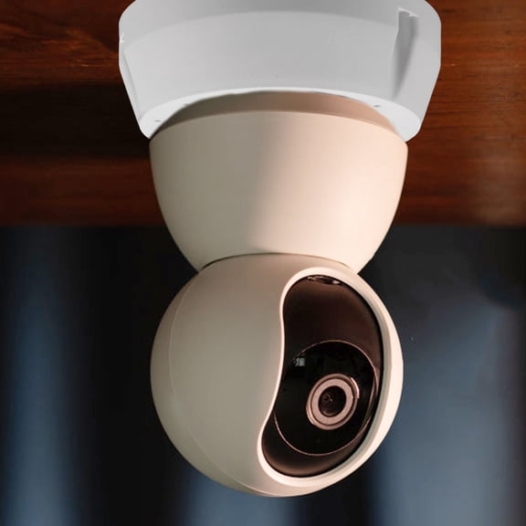 GETAJGHSD Universal White Corner Mount for Dome Security Camera with Weatherproof Plastic Housing and Cable Storage