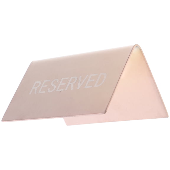 GETAJGHSD Rose Plated Gold Table Reserved Signs, Stainless Steel, Versatile Design, Highly Visible, Easy to Set Up