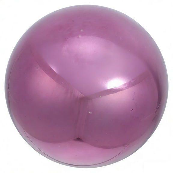 GETAJGHSD Violet Polished Stainless Steel Reflective Ball for Outdoor Lawn and Pond Decor