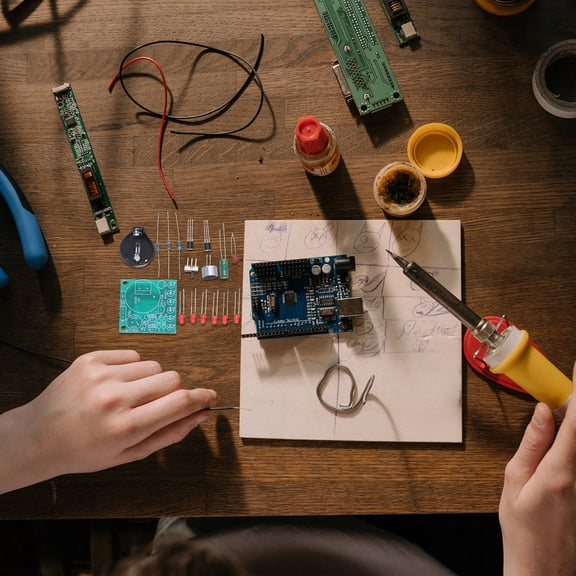 GETAJGHSD VoiceControlled Karaoke Machine for Kids Educational DIY Electronics Assorted Color Soldering Projects