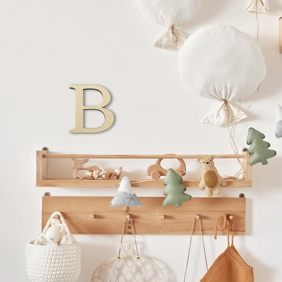 GETAJGHSD Acrylic Wall Sticker Letter B with Adhesive Backing for Living Room Decoration