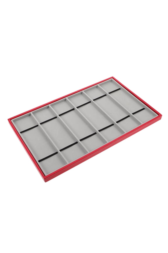 Watch Strap Organizer Box with Soft Velvet Lining and Six Compartment Design for Home Display