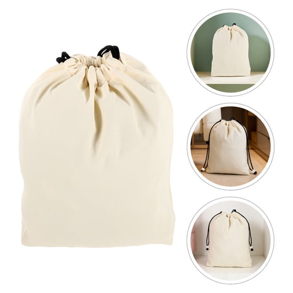 GETAJGHSD Water Resistant Drawstring Storage Sack Light Yellow for Outdoor Jacket and Travel Packing