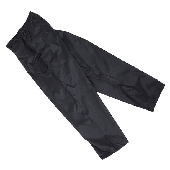 GETAJGHSD Breathable Black Rain Pants Waterproof Double Layer with Elastic Waist for Fishing