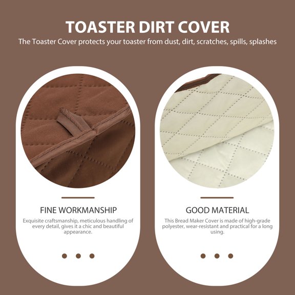 GETAJGHSD Wear Resistant Brown Bread Maker Cover for Kitchen Use Protecting Against Dirt and Spills