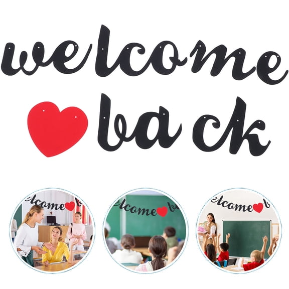 GETAJGHSD Welcome To School Banner Reusable Back To School Banner Paper Multi 1 Set For Teachers Students