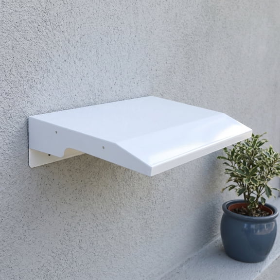 GETAJGHSD White Outdoor Mailbox Rain Cover with Easy Install Weatherproof Wall Mounted Shield