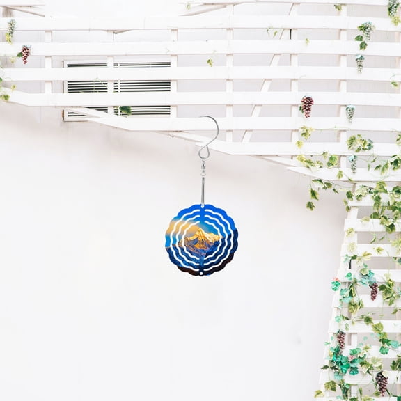 GETAJGHSD White Aluminum Sublimation Wind Spinner Blank for Hanging Garden Yard Decoration and DIY Craft