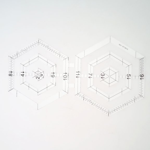 GETAJGHSD White Transparent Tailor Ruler with Hollow Out Design for Precise Sewing Measurements