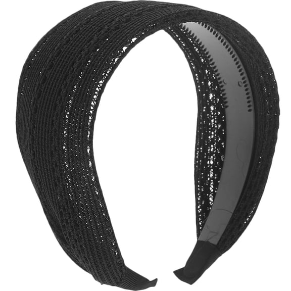 GETAJGHSD Womens Hairbands Black Wide Comfortable Breathable Headband for Decoration