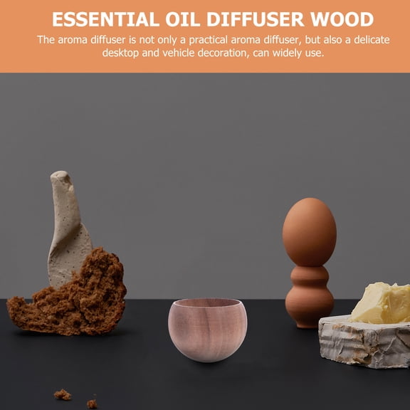 GETAJGHSD Wood Diffuser Small Essential Oil Diffuser Walnut Scented for Home and Car Use