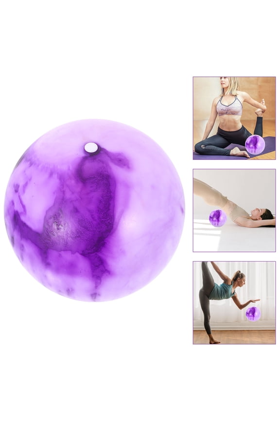 Small Pilates Ball Gym Yoga Ball Purple PVC Balance Training for Yoga 1Set