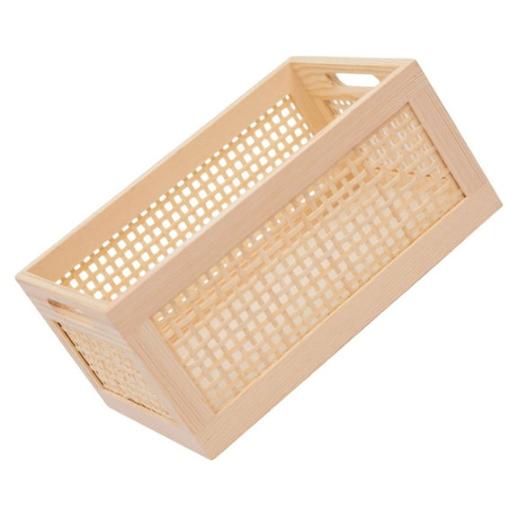 GETAJGHSD Beige Woven Storage Basket for Home Office School Use with Strong Wear Resistance 1pc