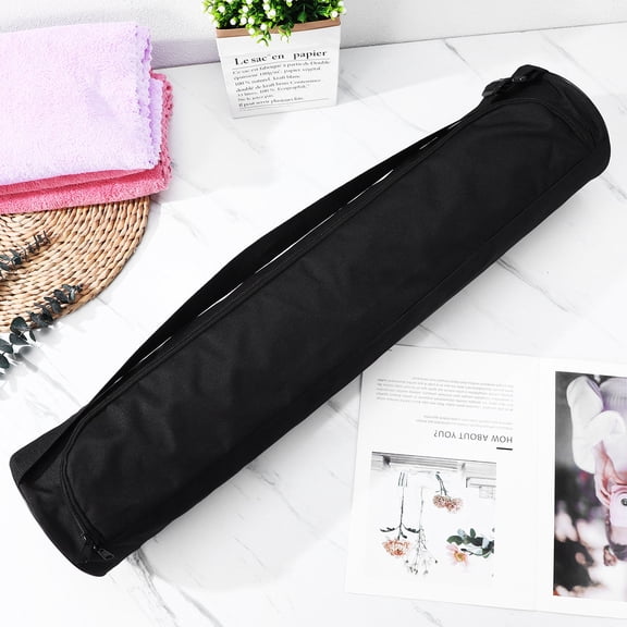GETAJGHSD Yoga Mat Carrier Bag Black Lightweight Stylish Pilates Storage Bag
