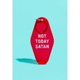 thumbnail image 1 of GETBULLISH Not Today Satan Red Translucent Motel Style Keychain, 1 of 5