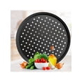 thumbnail image 1 of 1Pcs DIY Pizza Baking Tray Breathable High Temperature Baking Tray For Oven, 1 of 9