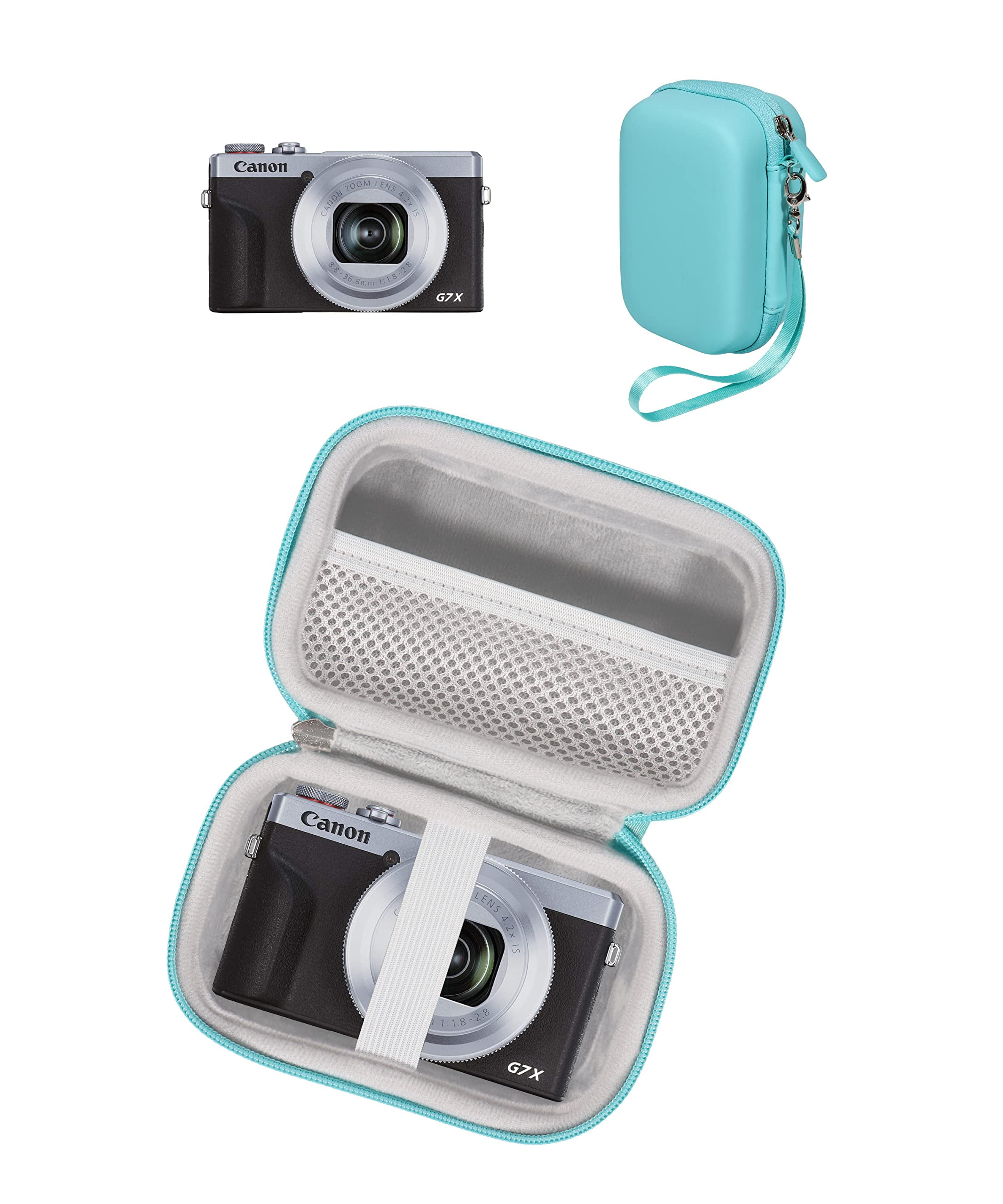 XANAD Camera Etui Voor Canon PowerShot G7 X En Sony RX100 – Compacte Zwarte Tas Met Schokbescherming En Handvat