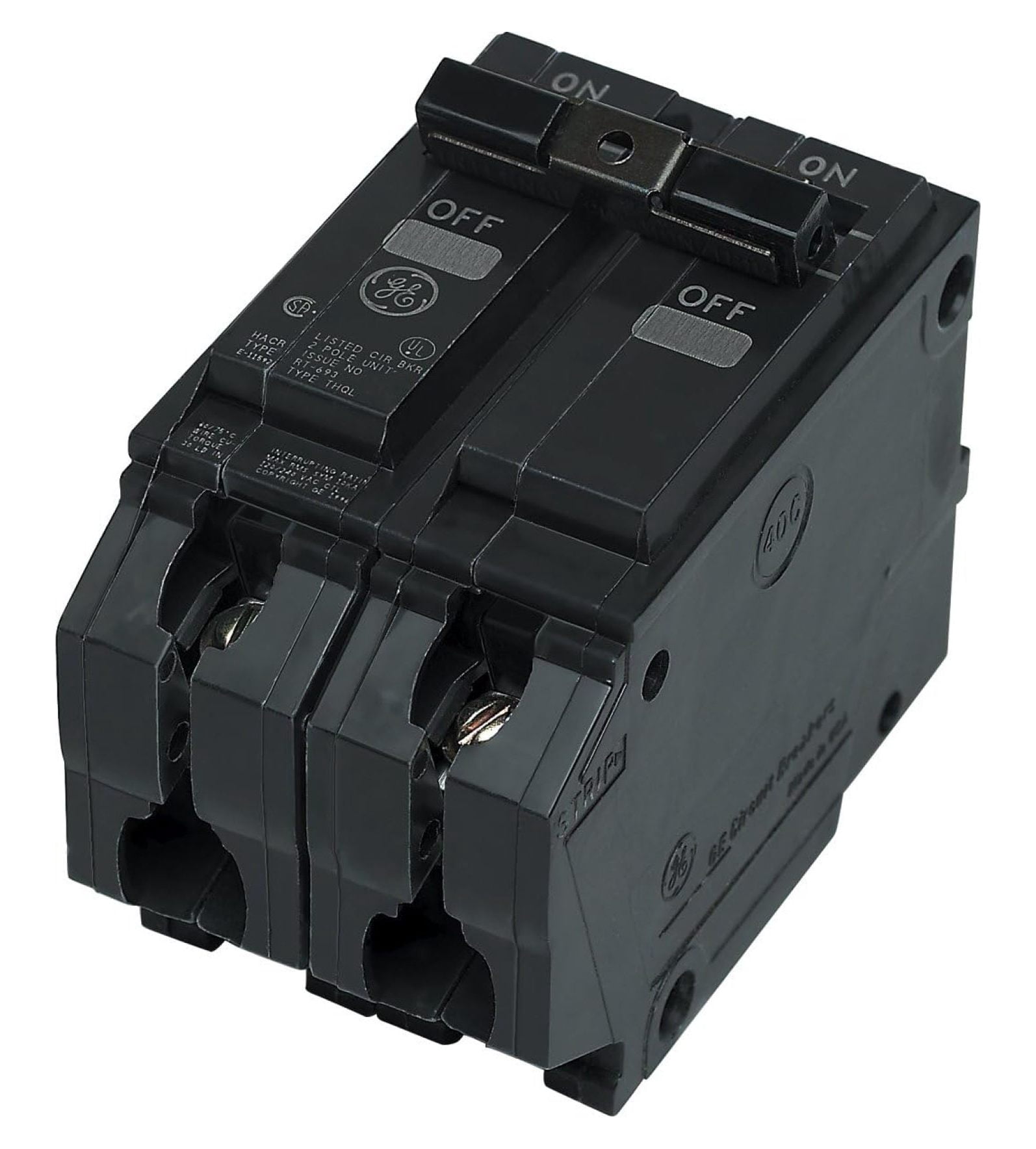 GETHQL21125 THQL21125 2P 125A 120/240V CB, 125 amp, Black