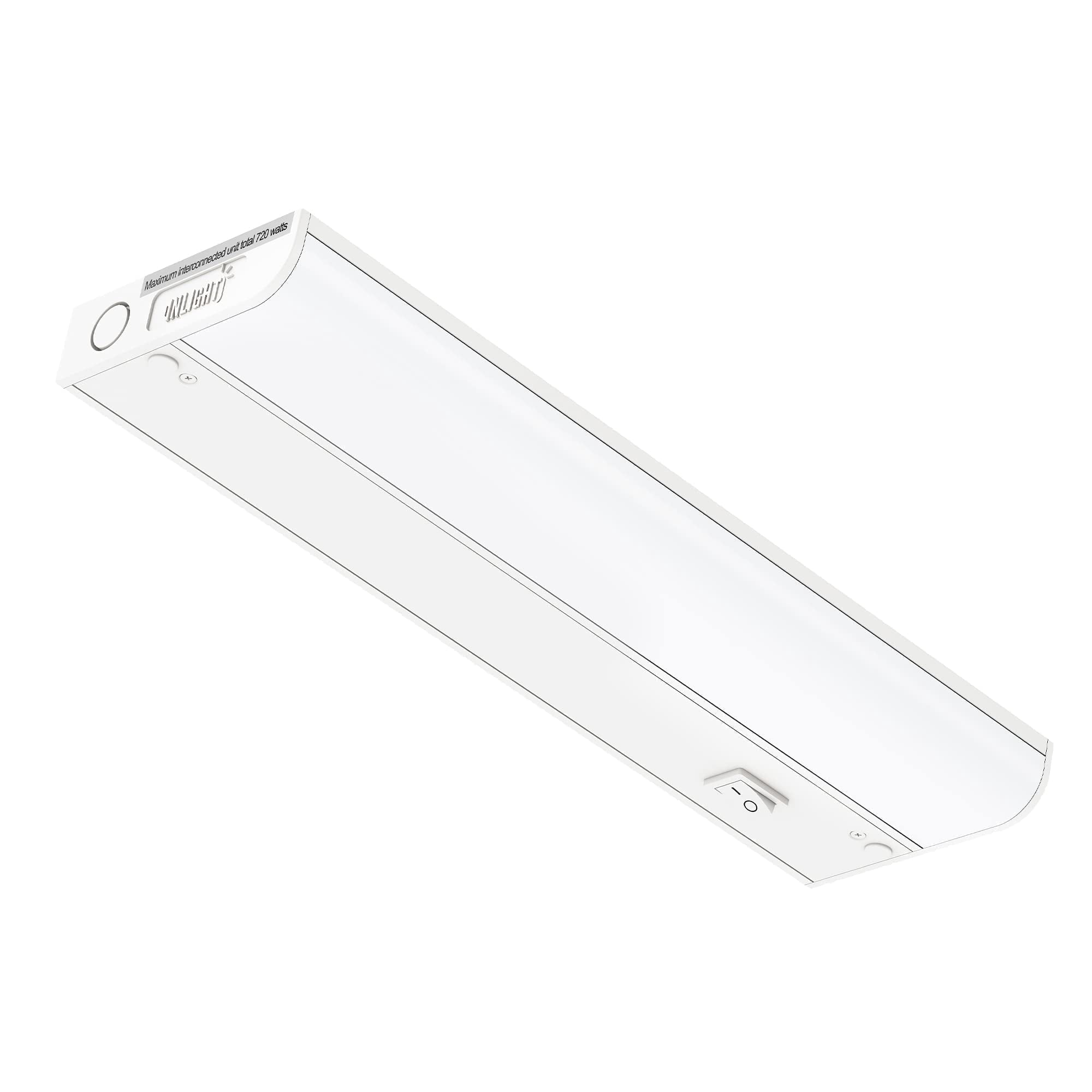 Inlight, 12-inch Hardwired LED Under Cabinet Lighting, 3000K, Dimmable ...