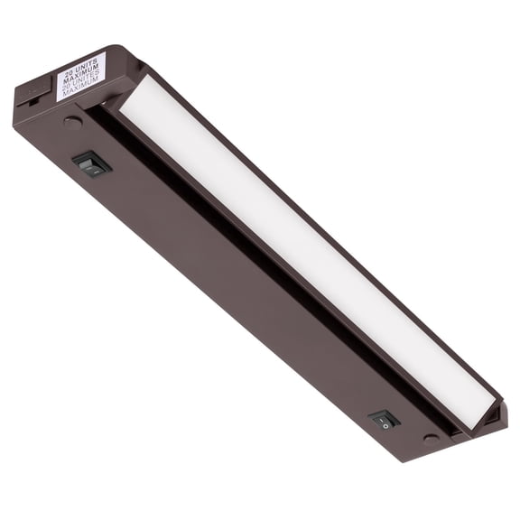Inlight 12-inch Plug-in Swivel LED Under Cabinet Lighting, 2700K/4000K, Bronze Finished, in-0109-2-BZ