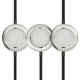 thumbnail image 1 of Inlight 2.75" Wide 2700K Swivel and Wired LED Puck Lights Kit, Recessed, Surface Mounted, Set of 3, IN-0107-3-SN, 1 of 10