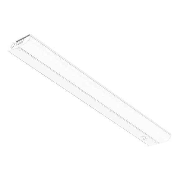 Inlight 24-inch Hardwired LED Under Cabinet Light, Soft White (3000K), 840LM, Dimmable, Matte White Finish