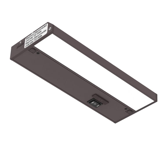 Inlight 9-inch 3 Color Levels LED Under Cabinet Lighting, Hardwired or Plugged-in, Selectable 2700K/3000K/4000K, Bronze Finished, IN-0210-0-BZ