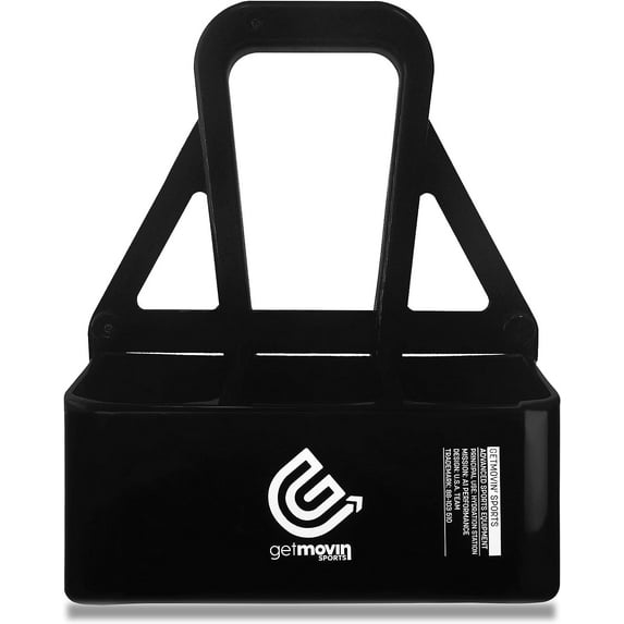 GETMOVIN SPORTS Premium Carry Caddy Multi-Purpose Drink Carrier Reusable For Sporting Events, Food Delivery, Picnics, Parties, Group Events – Durable Plastic Holds 6 Bottles Or Cups