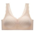 GEVPWj Comfort Bras for Women Large Bust No Padding Women's Seamless