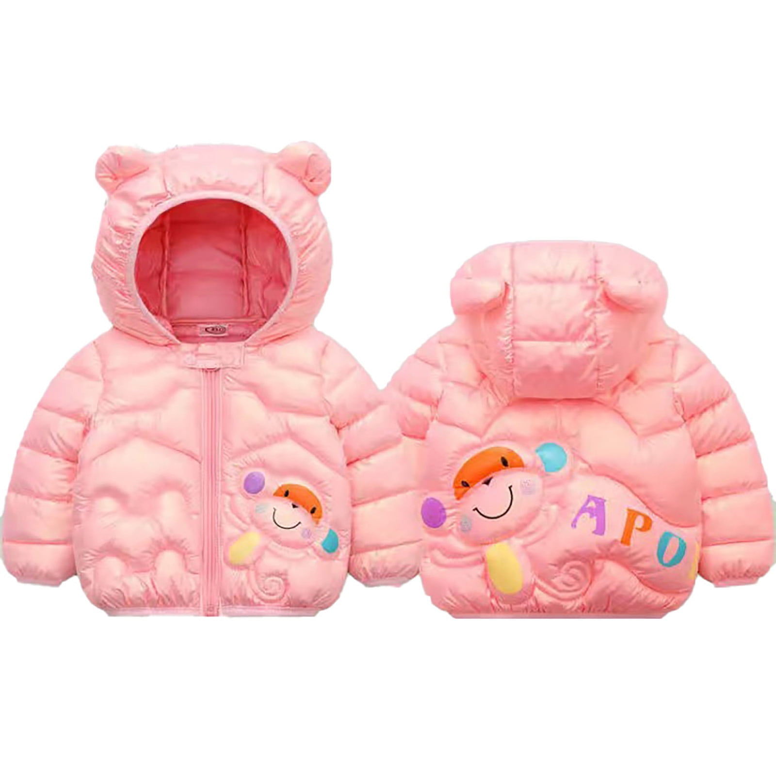 GEVPWj Kids Rain Coat Autumn and Winter Children's Colorful Monkey