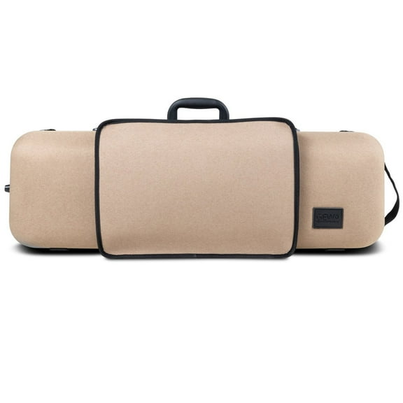 GEWA Bio-A 4/4-1/2 Violin Case Oblong - Beige w/ Music Pocket & Neck Pad